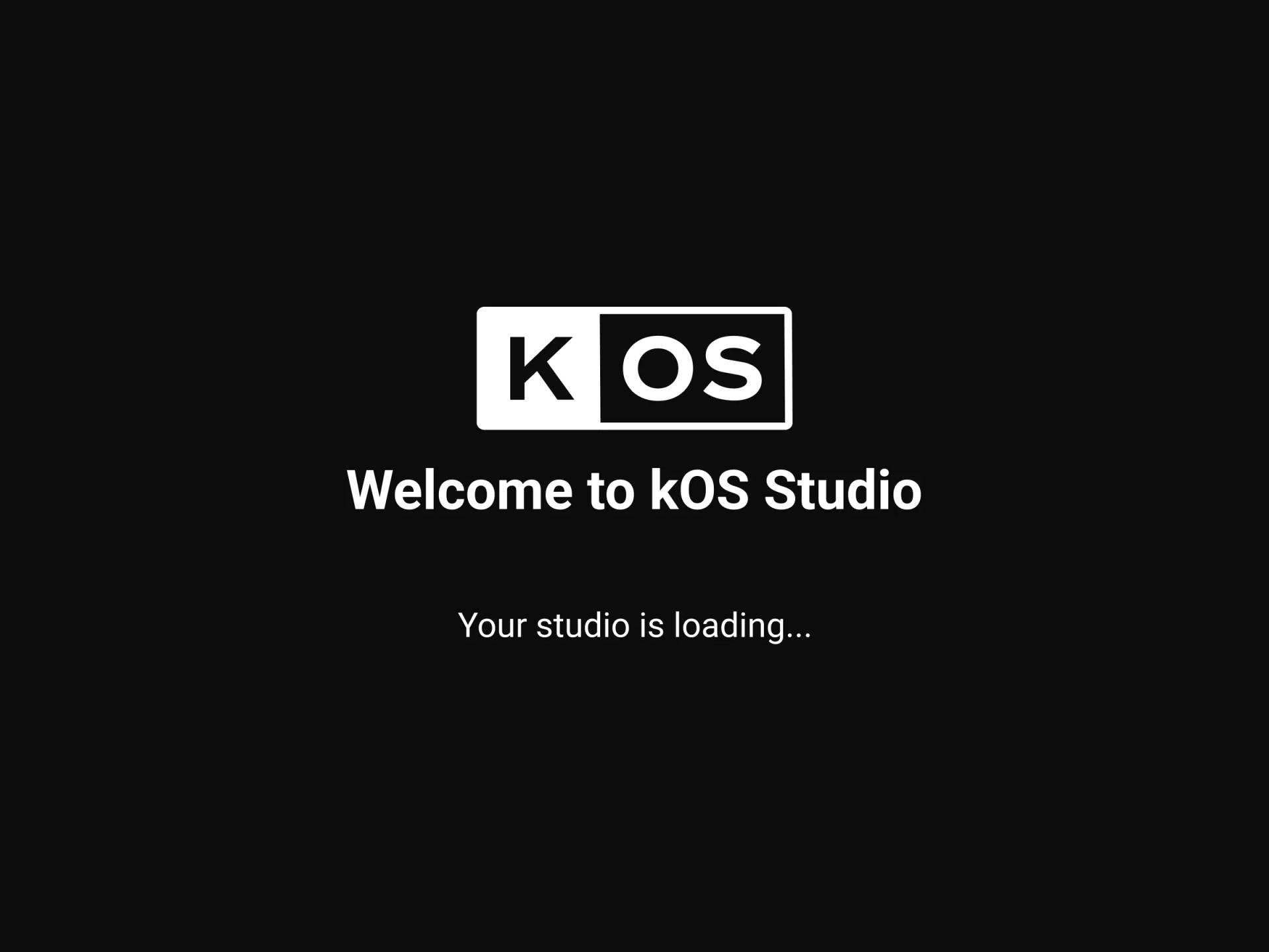 The development studio loading a workspace for an engineering team