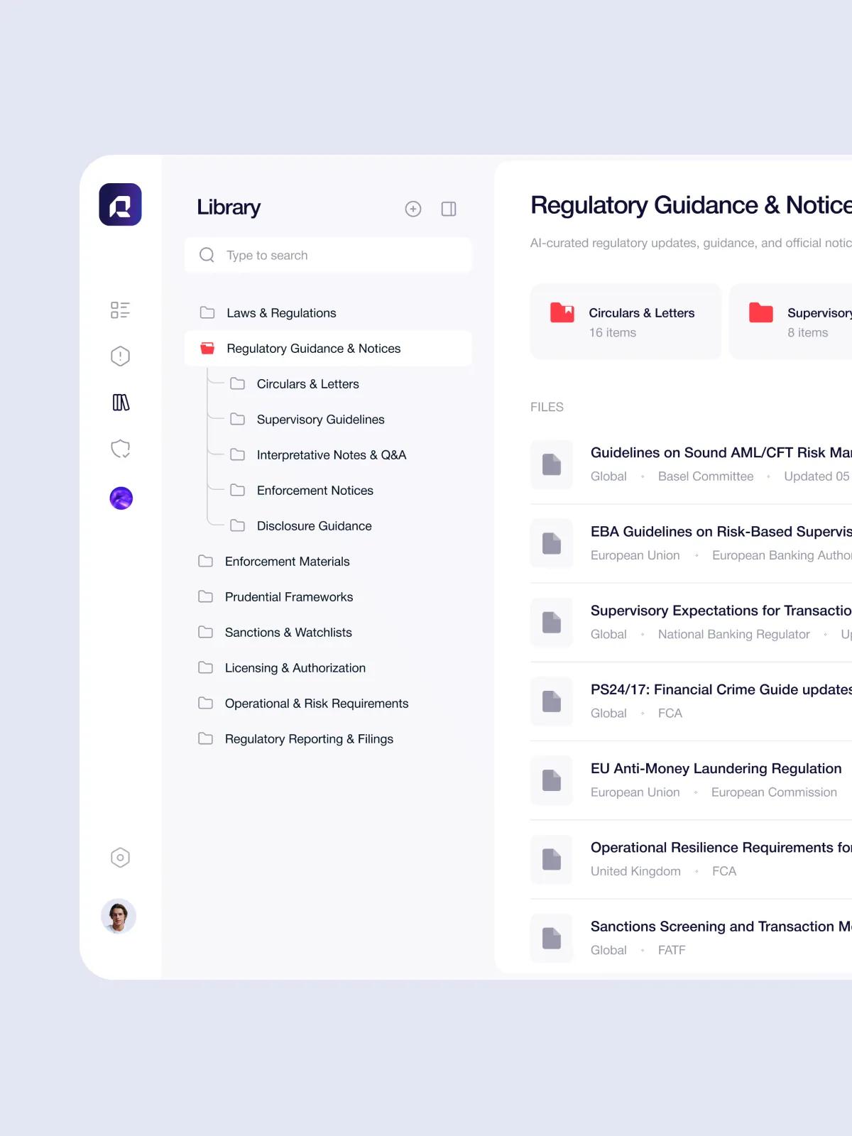 Centralised policy library linked to an obligations register