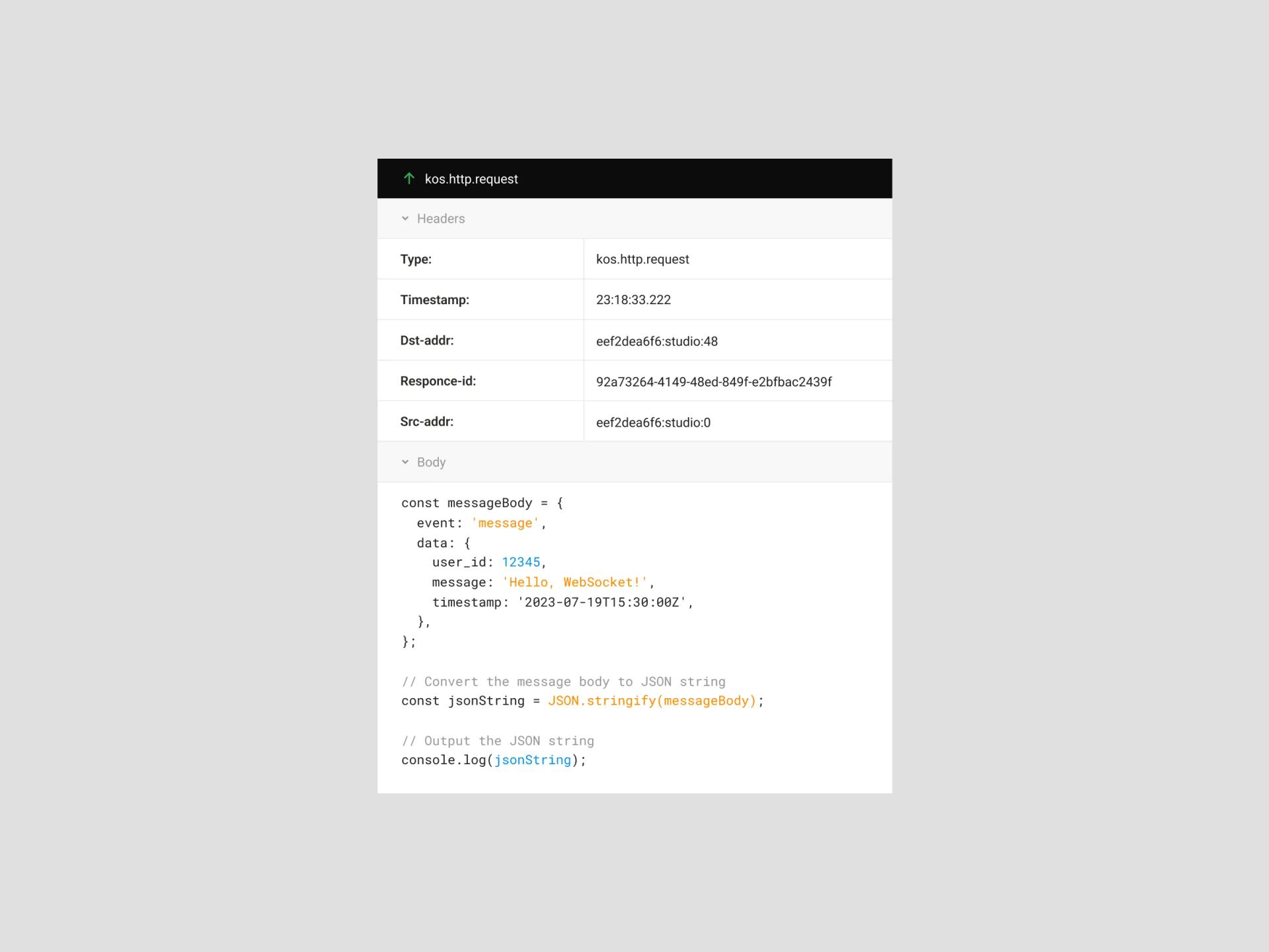 Embedded request tracing in the partner's development tooling