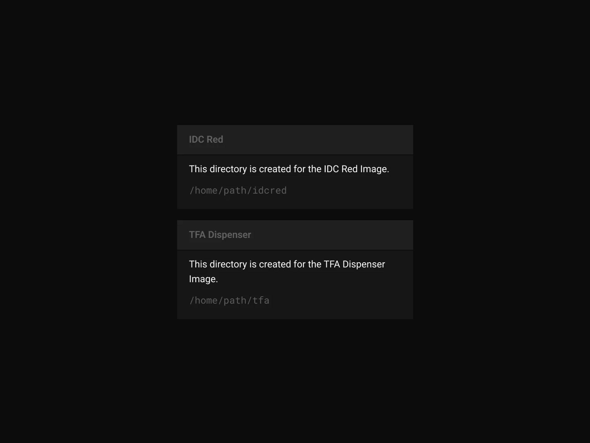 Shared directories provisioned per device image for the whole team