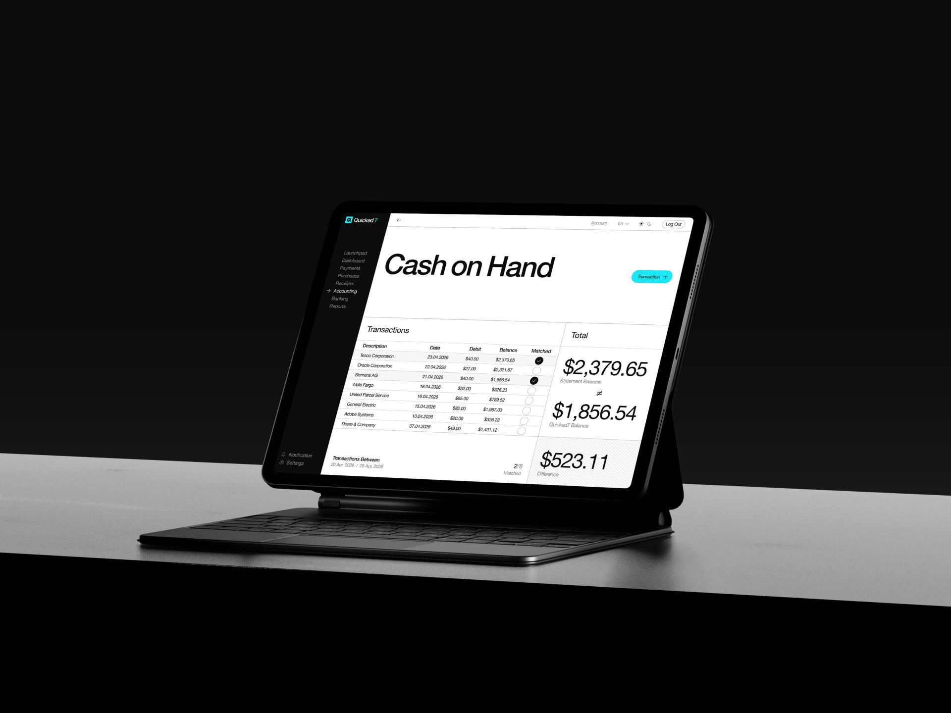 Accounting platform consolidating invoicing, expenses, payments and payroll